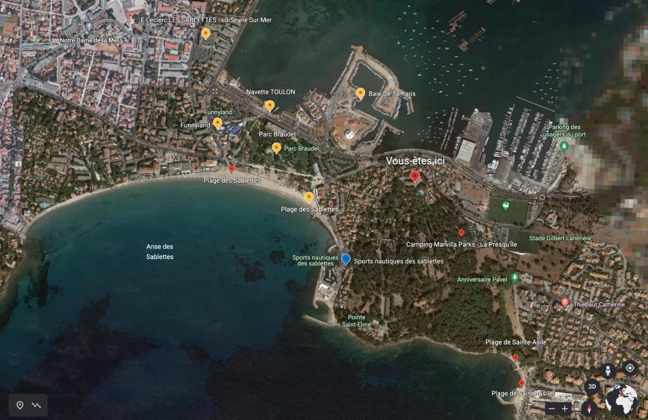 לה סיין סור-מר T1 Avec Piscine A 300M Des Plages Pour 4 Personnes - Residence Saint Elme מראה חיצוני תמונה